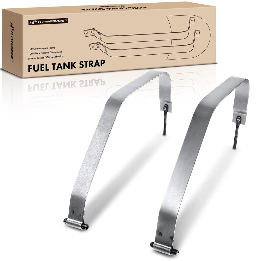 A-Premium Jeep TJ fuel tank strap in gray satin coat steel for durable mounting