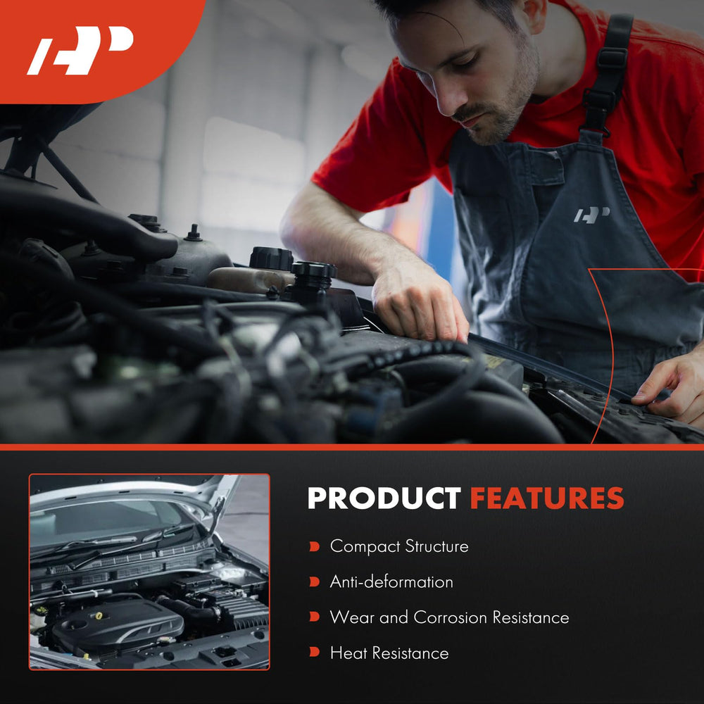 A-Premium harmonic balancer pulley in engine bay indicating precise fitment.