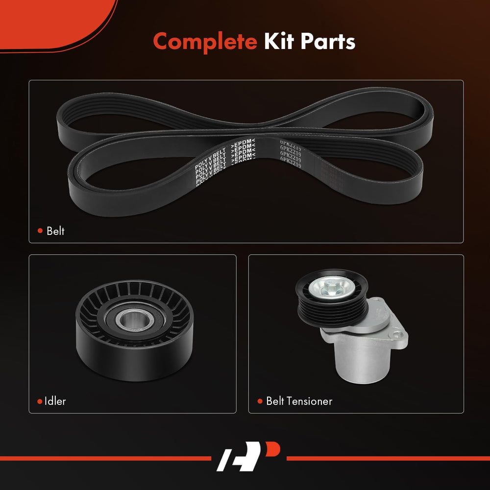 A-Premium idler pulley close-up, reduces belt slip for smoother operation.