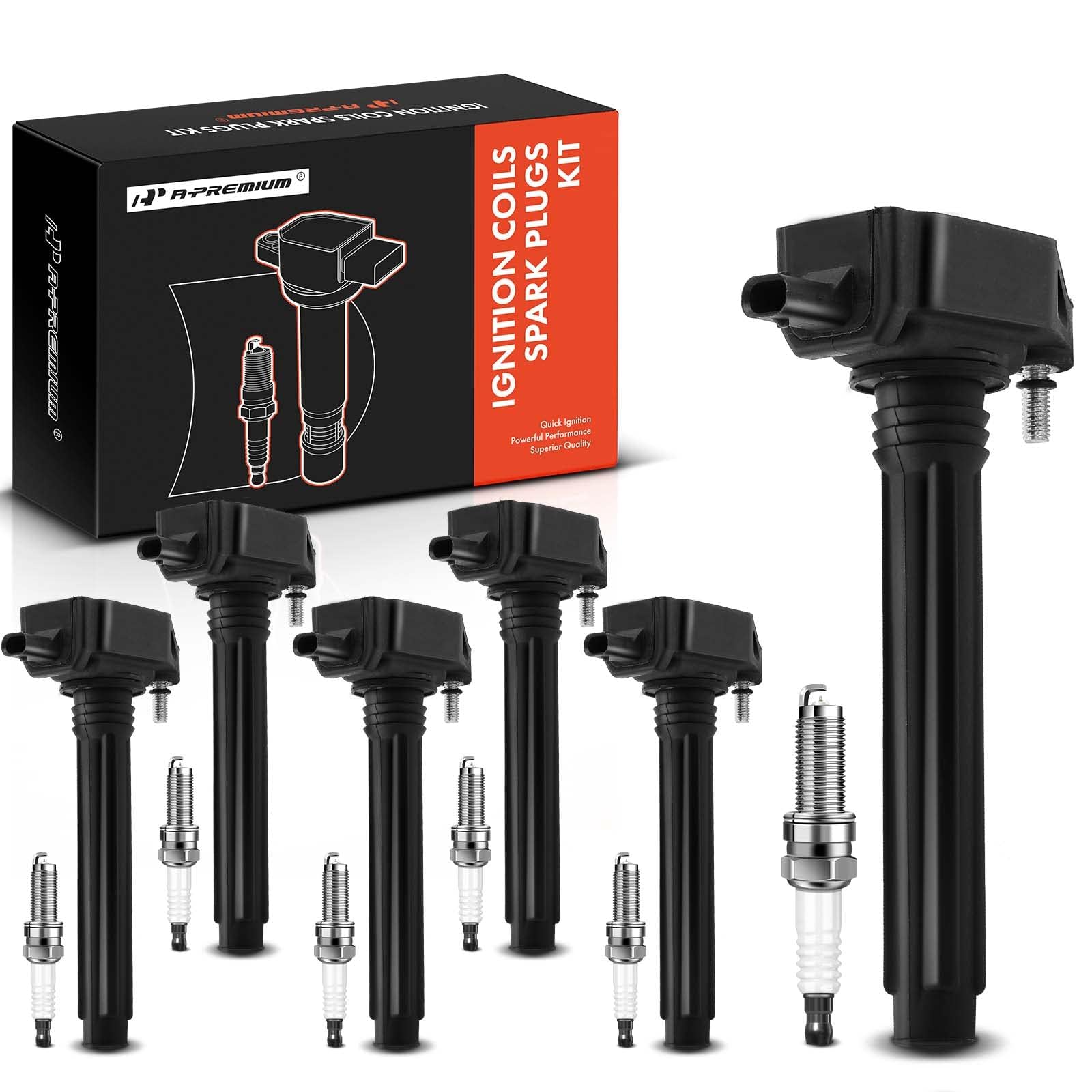 A-Premium ignition coil pack with 2 pins for reliable ignition