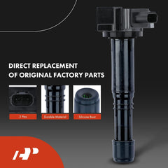 A-Premium coil pack bolt-on mount area shown for secure fitting.