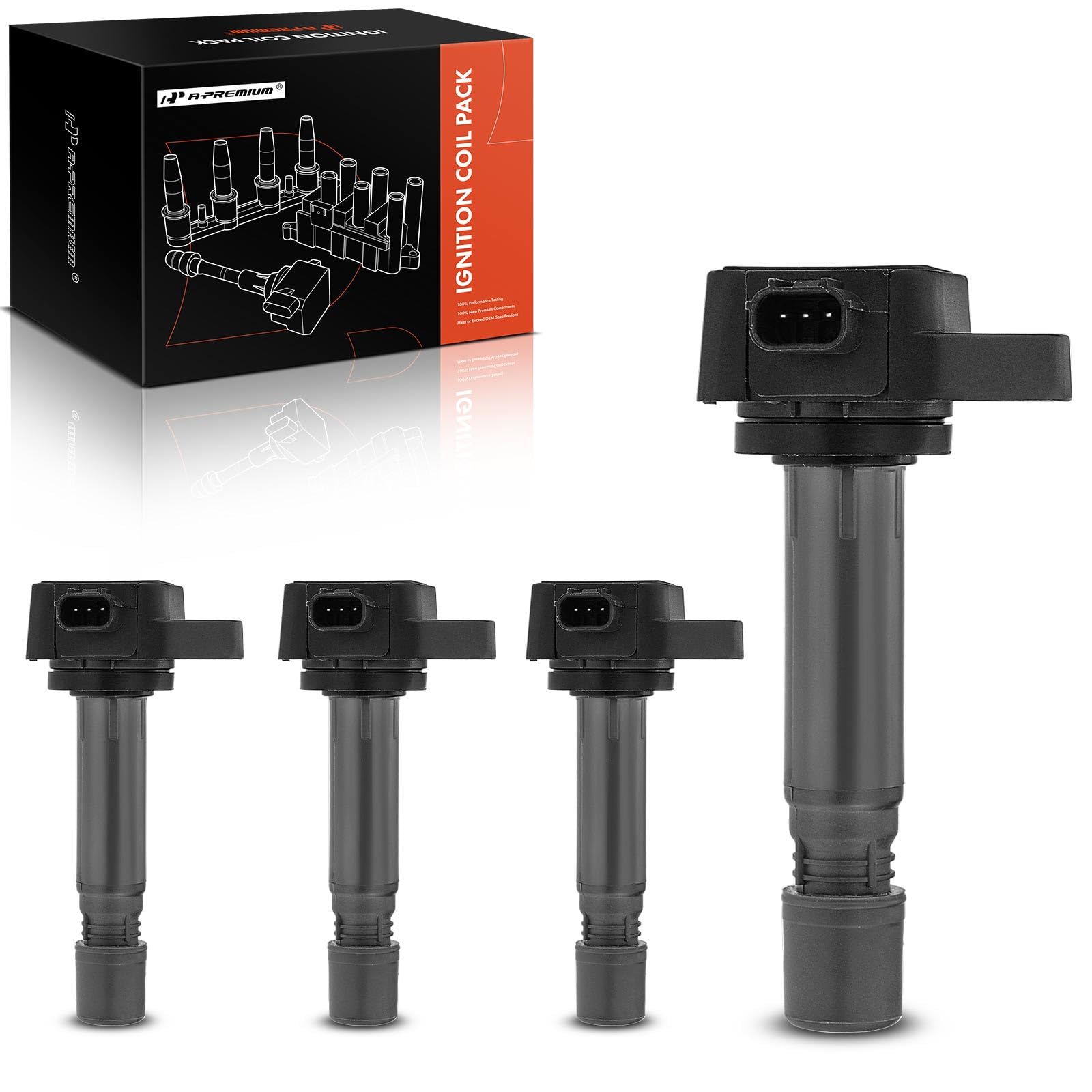 A-Premium ignition coil pack improves ignition reliability on Honda Civic