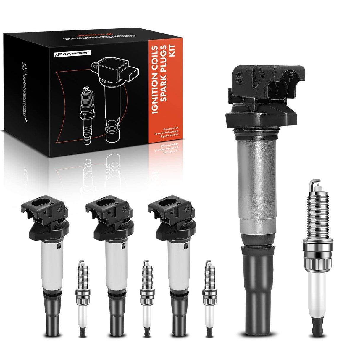 A-Premium ignition coil pack for Mini Cooper, assembled in the engine bay.