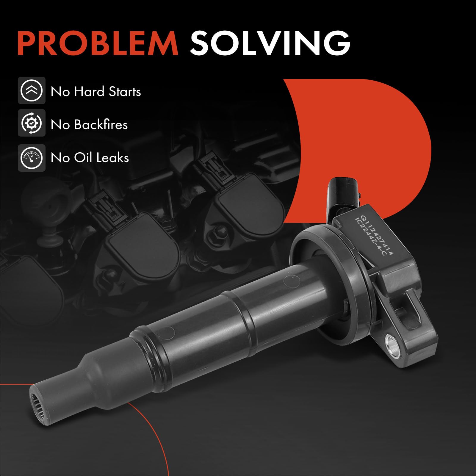 A-Premium ignition coil pack for Scion tC 2005-2010 maintains stable ignition under load