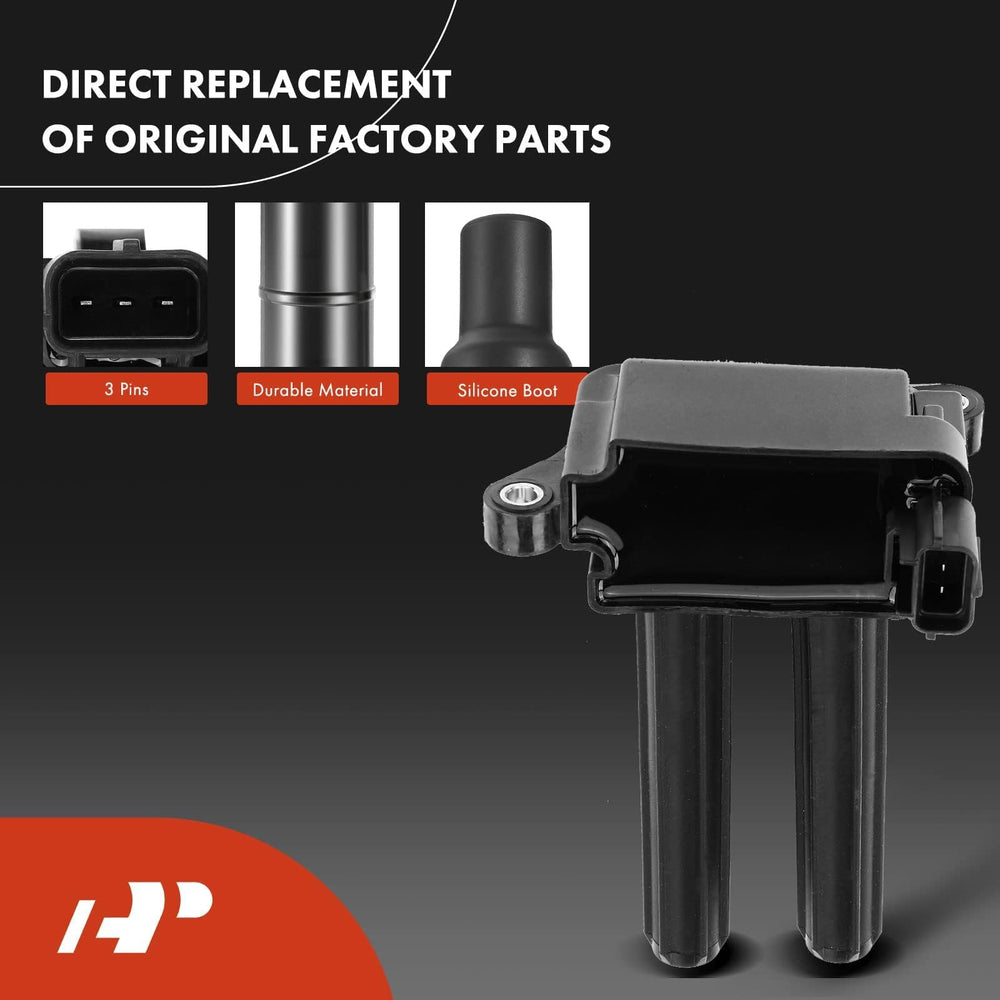 A-Premium ignition coil pack side angle ready for bolt-on installation