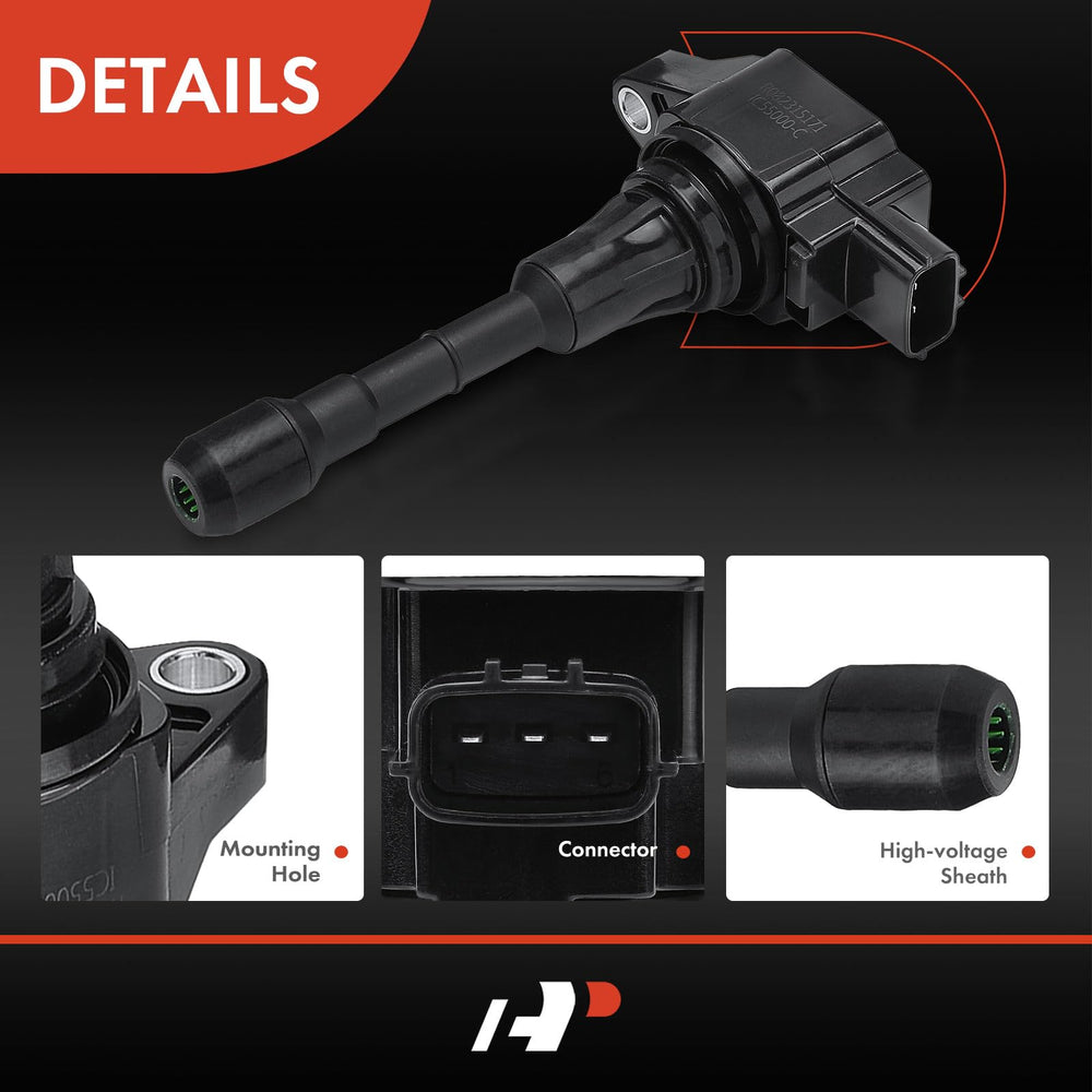 A-Premium ignition coil with reference labels to aid cross-model compatibility.