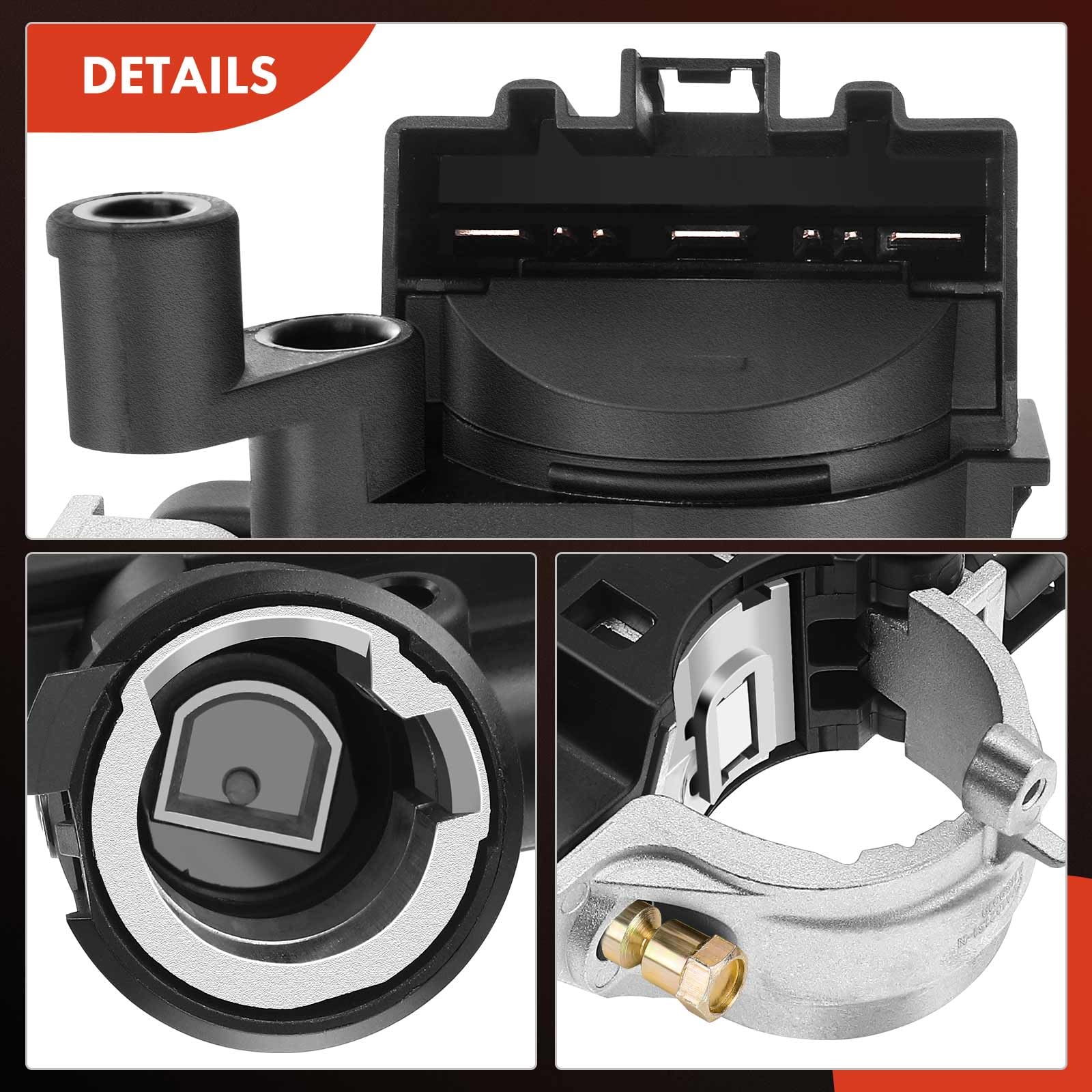 A-Premium ignition lock housing mounted showing secure engagement.