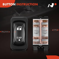 A-Premium illuminated yellow light switch for night visibility.