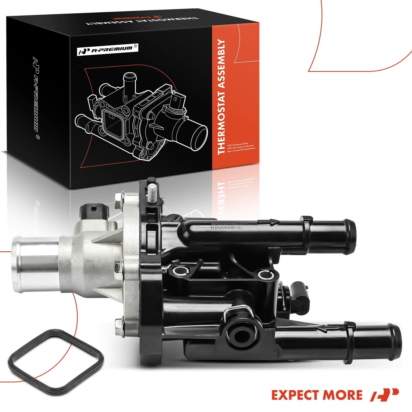 A-Premium installation guide visuals for thermostat housing