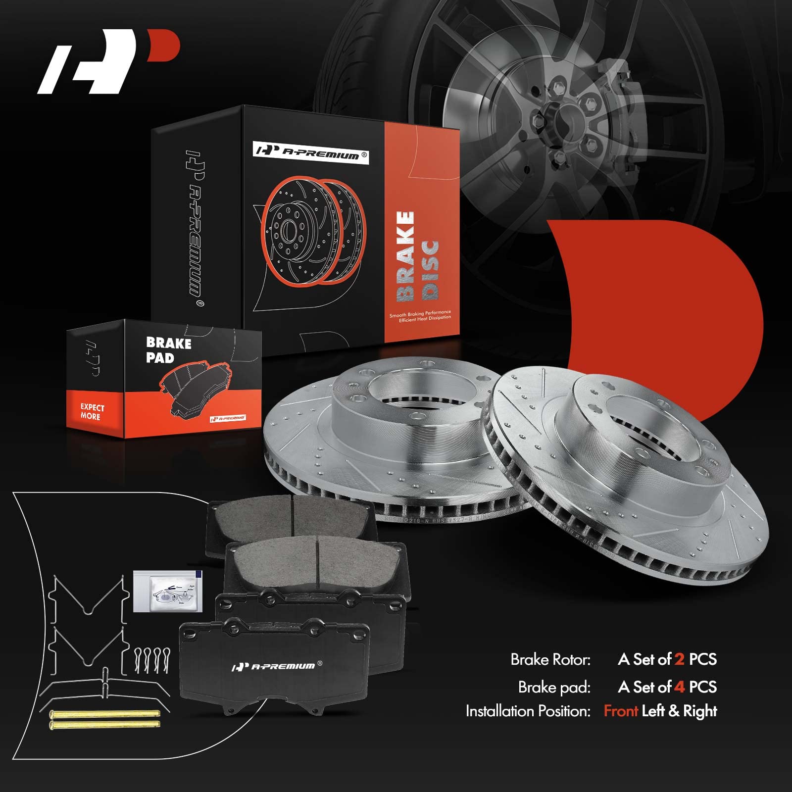 A-Premium installation hardware included for complete swap