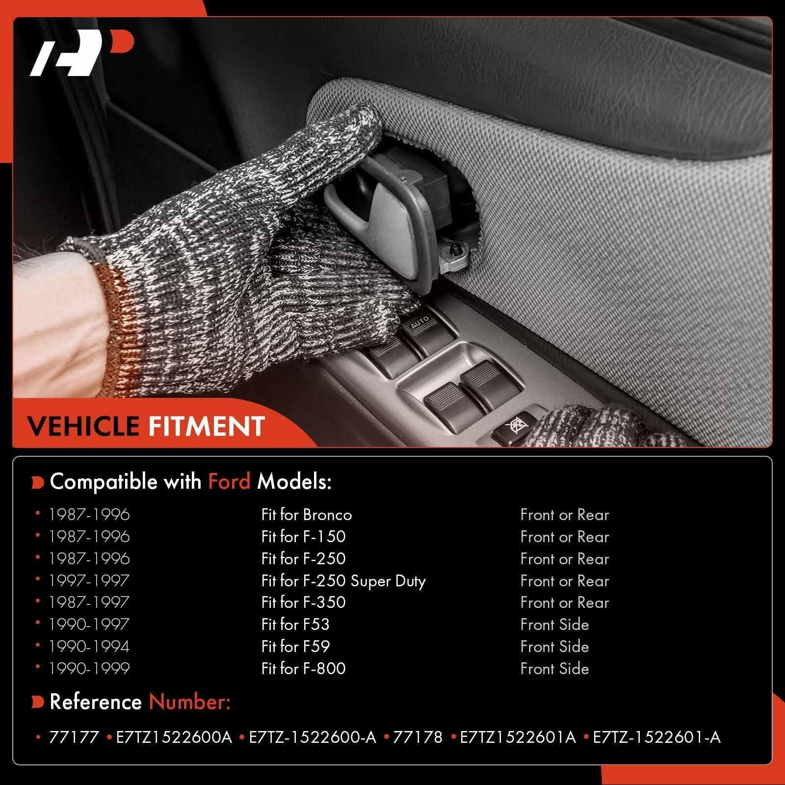 A-Premium interior door handle front-right with black finish