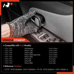 A-Premium interior door handle front-right with black finish