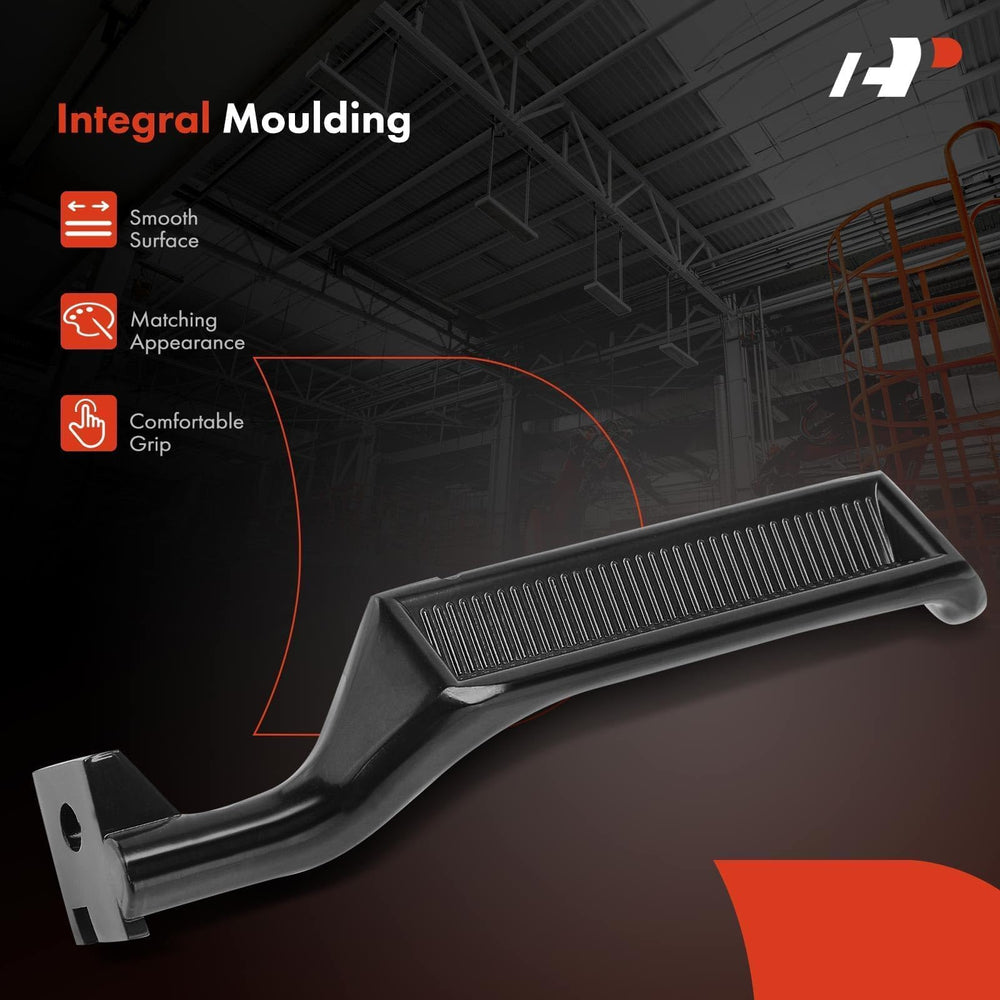 A-Premium interior door handle rear-right close-up, durable metal design