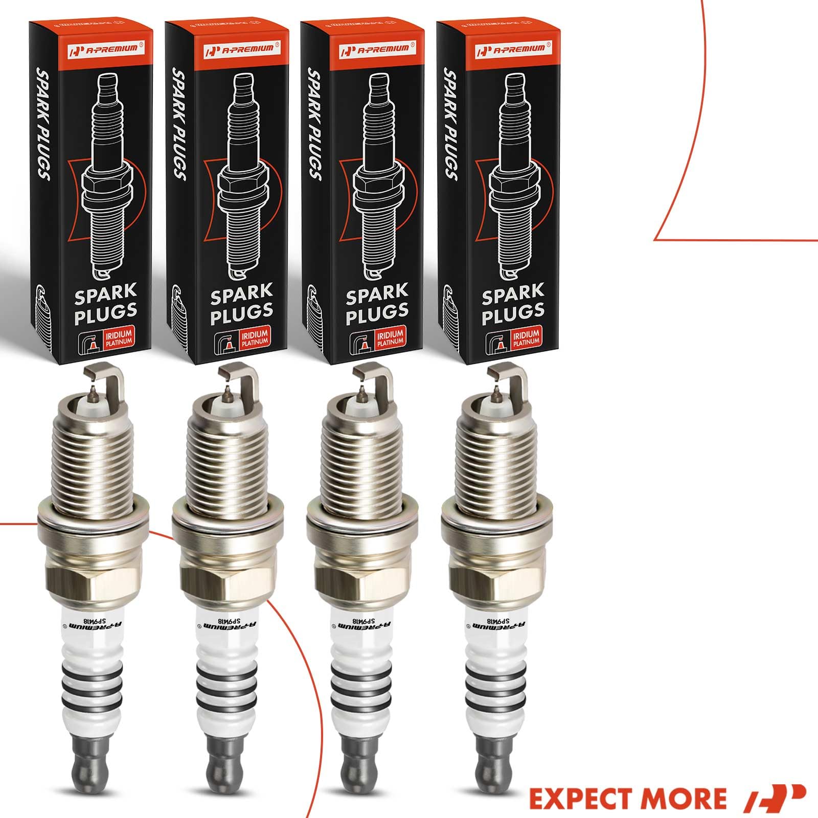 APremium spark plug thread diameter 14 mm suitable for listed engines