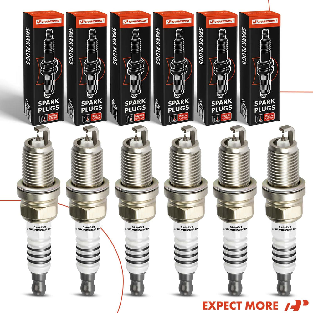Brand logo visible on A-Premium spark plugs packaging
