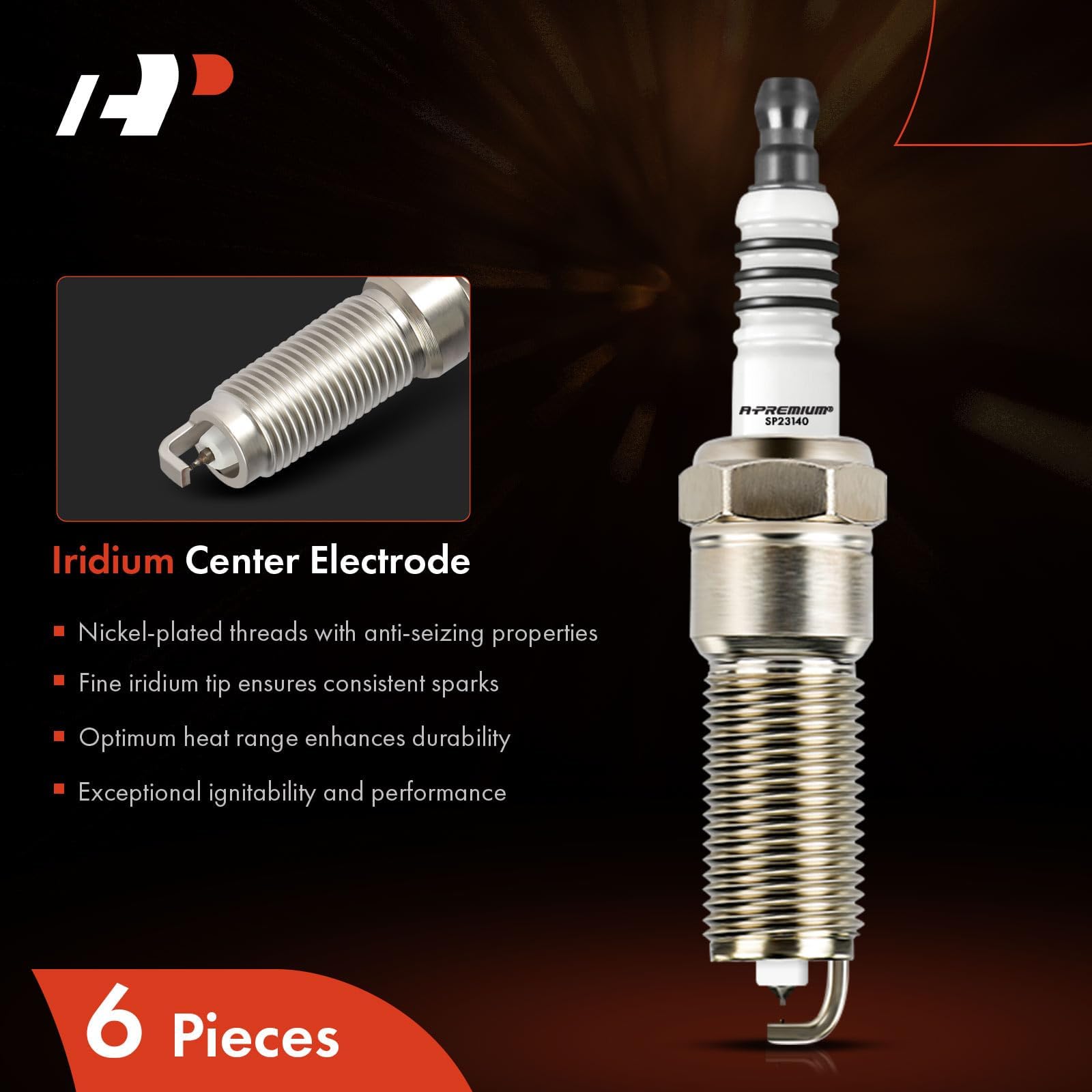 A-Premium Iridium Platinum Spark Plugs for Town & Country image; supports reliable starts and steady idle