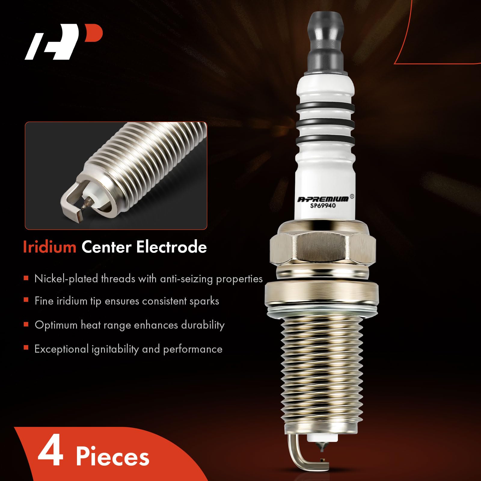 A-Premium spark plugs fit Honda Civic 2002-2005 for crisp throttle response