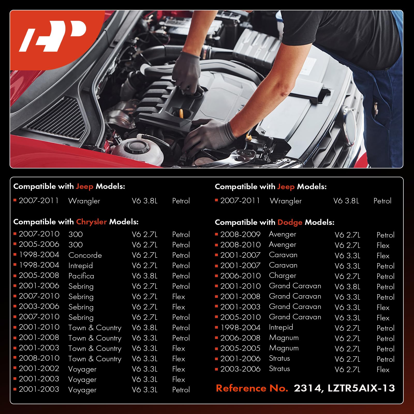 A-Premium Iridium Platinum Spark Plugs for Dodge Charger image; enhances fuel combustion and throttle response