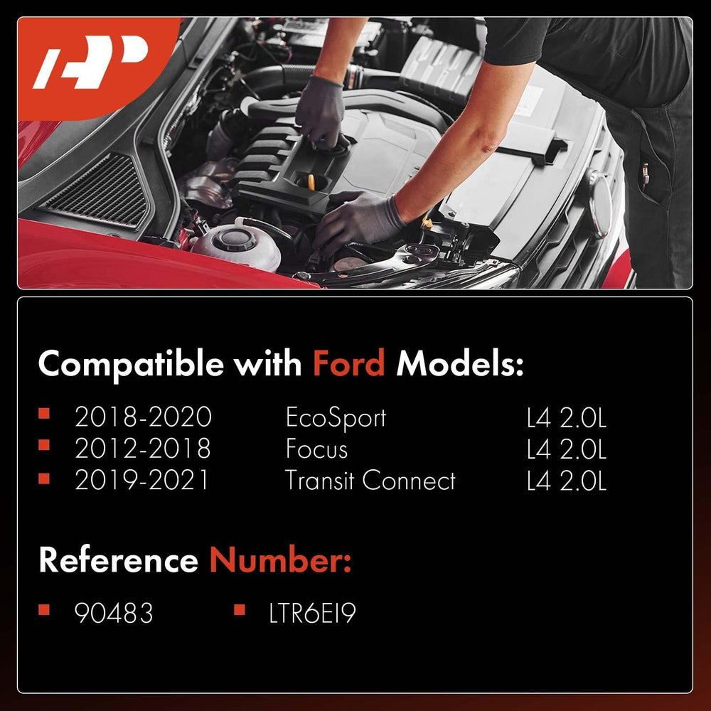 A-Premium spark plugs installed in the Focus engine bay for reliable ignition