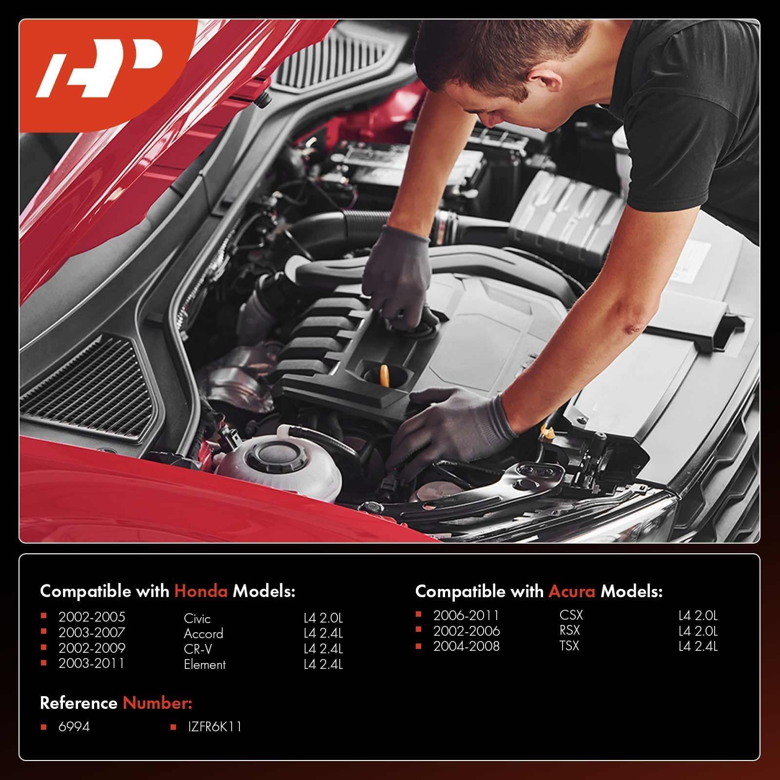 A-Premium spark plugs compatible with Honda CR-V 2002-2009 for smooth starts