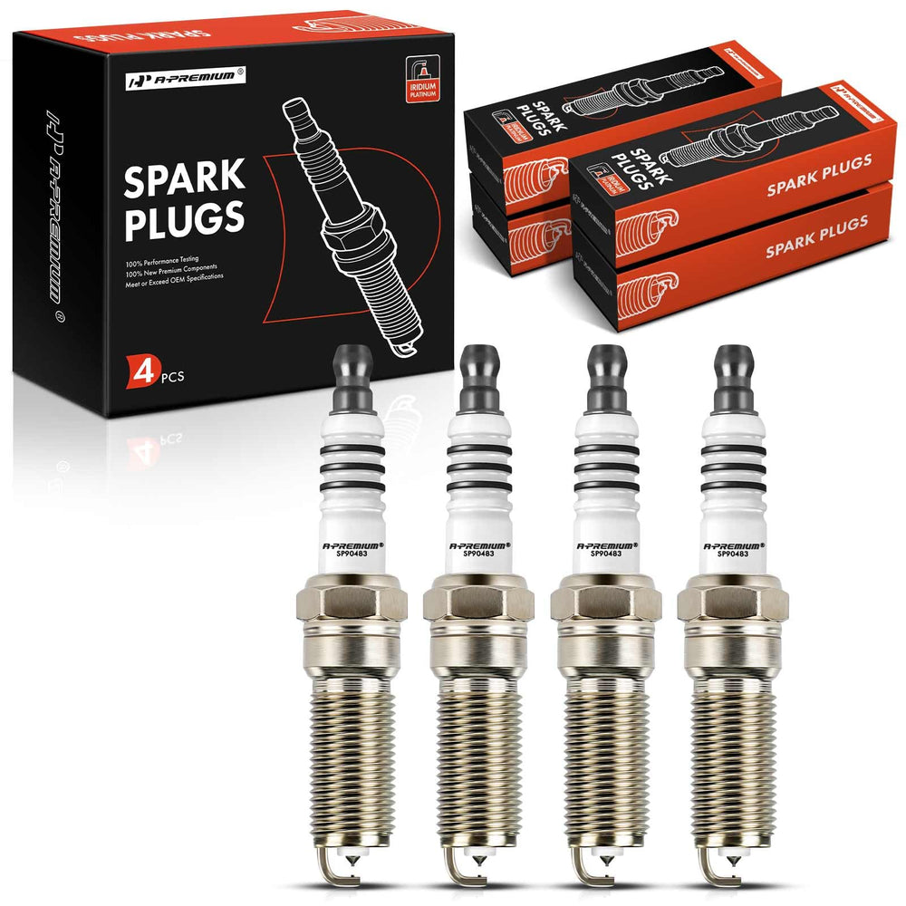 A-Premium iridium-platinum spark plugs pack of four for Ford Focus maintenance