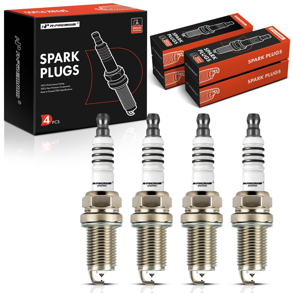 A-Premium Iridium Platinum Spark Plugs pack of four for reliable ignition across Honda/Acura lines