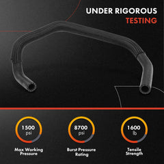 A-Premium three-layer rubber hose demonstrates durability for steering reliability.