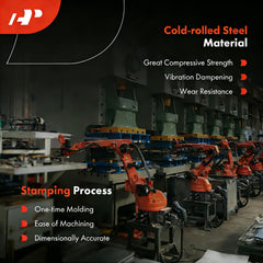 A-Premium oil pan image highlights 12-bolt hole compatibility for secure mounting.