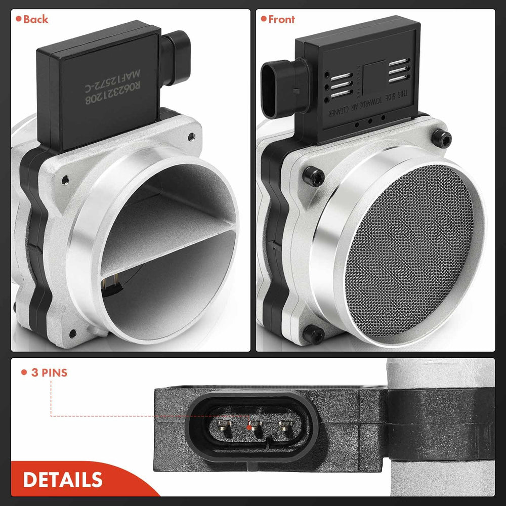 A-Premium MAF sensor technical specs: 12V, 3 terminals