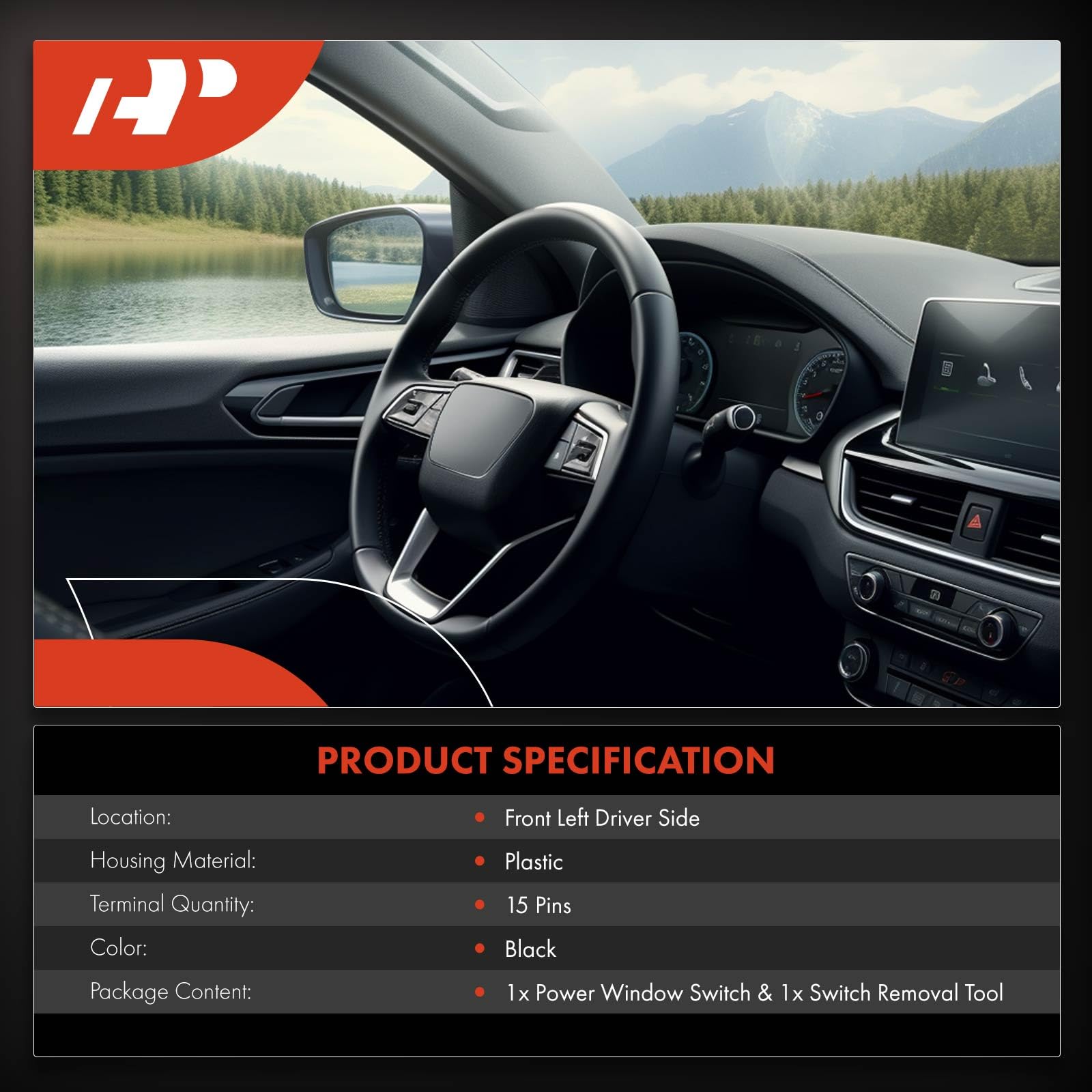 APremium master power window switch front left for Camry 2009 compatibility