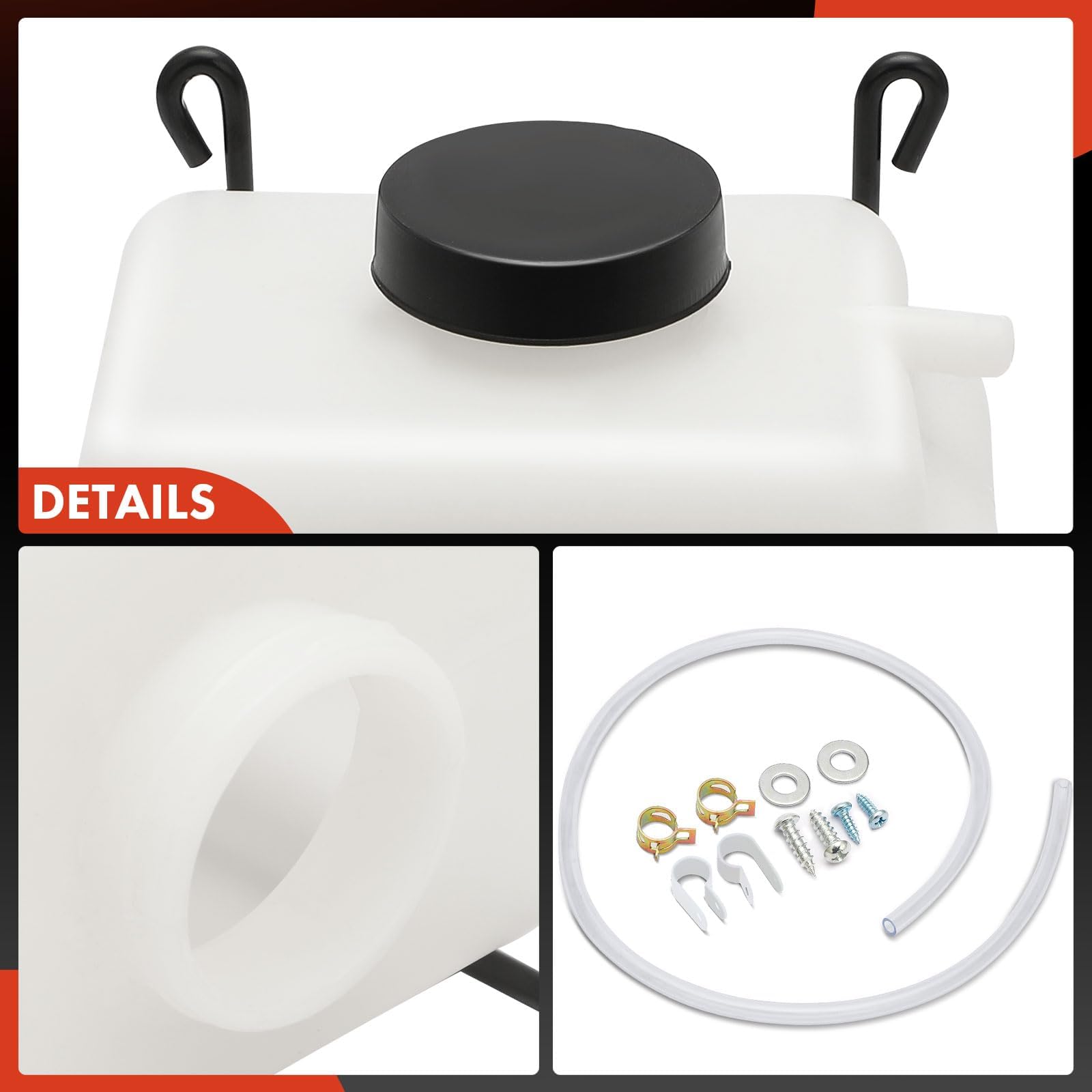 A-Premium mounting bracket with two holes for quick attachment.