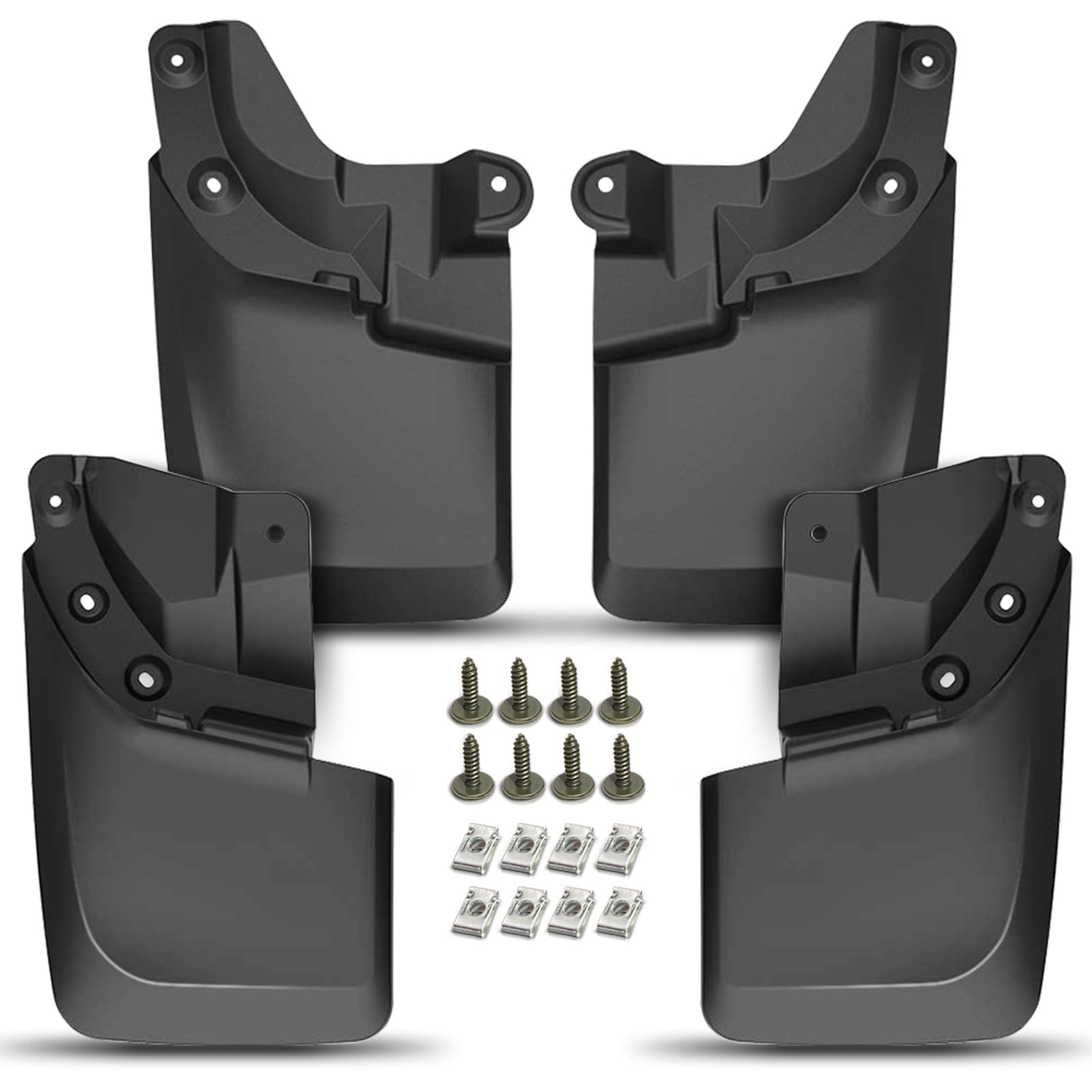 A-Premium fender-compatible mud flaps fit Toyota Tacoma with flare options.