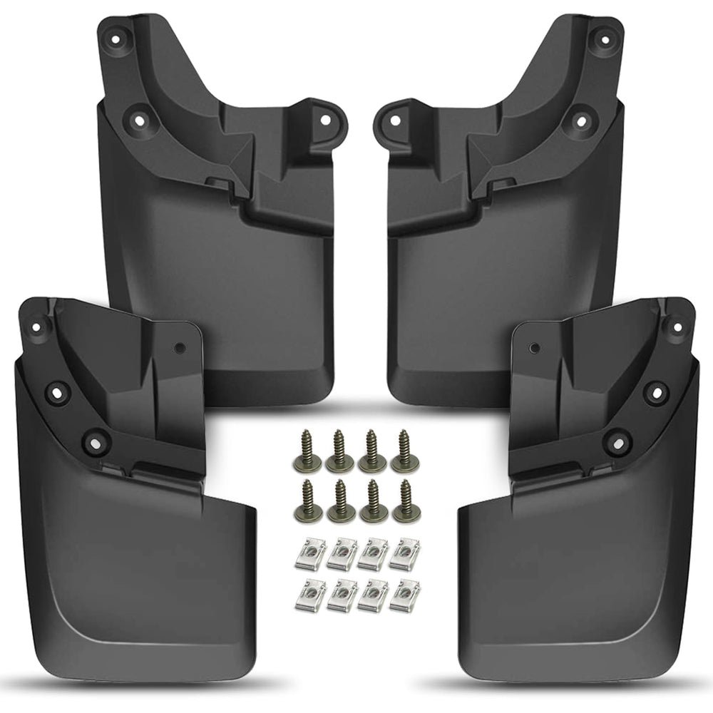 A-Premium fender-compatible mud flaps fit Toyota Tacoma with flare options.