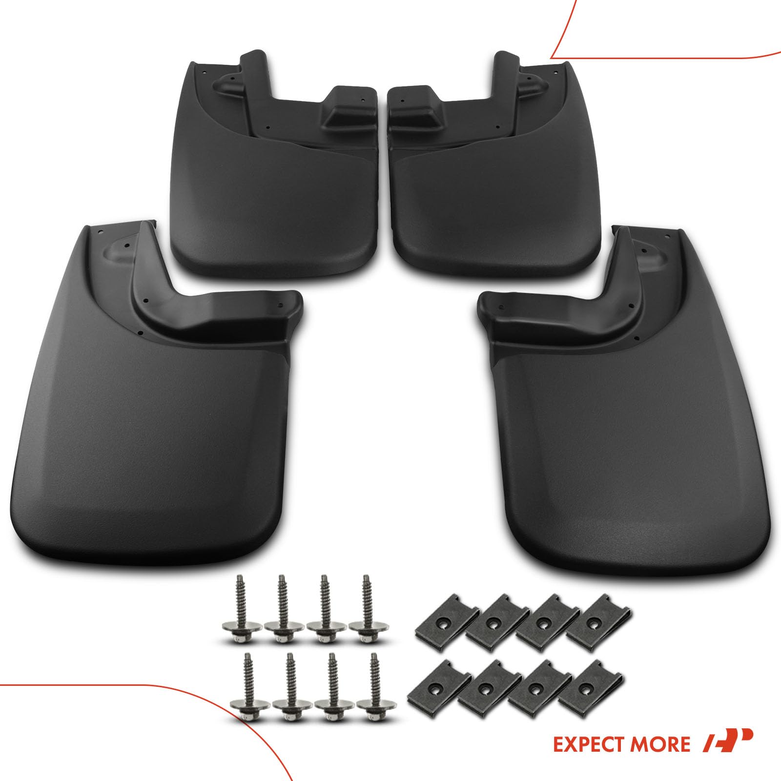 A-Premium set of 4 mud flaps ready for 2005-2015 Tacoma fitment