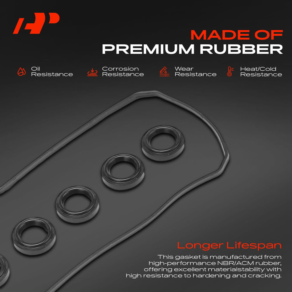 A-Premium NBR spark plug tube seals closeup ensuring oil resistance under heat.