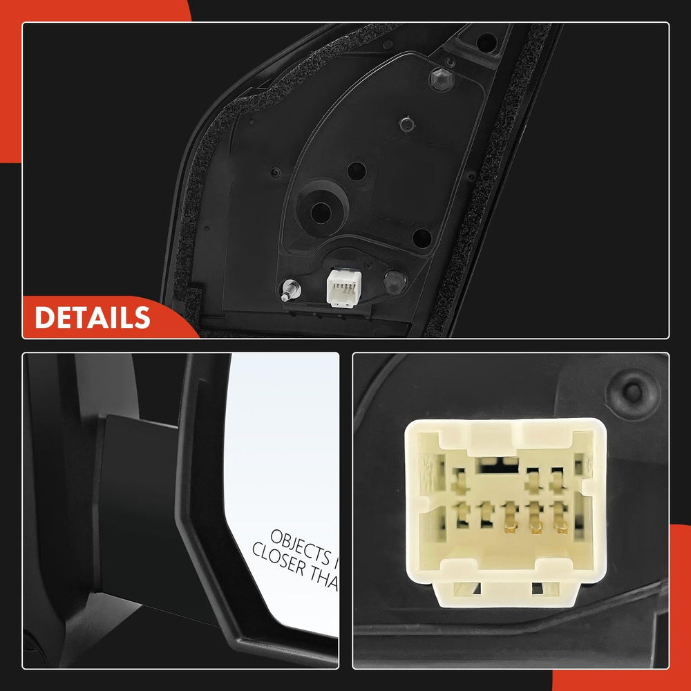 A-Premium 3-pin plug mirror replacement for quick setup
