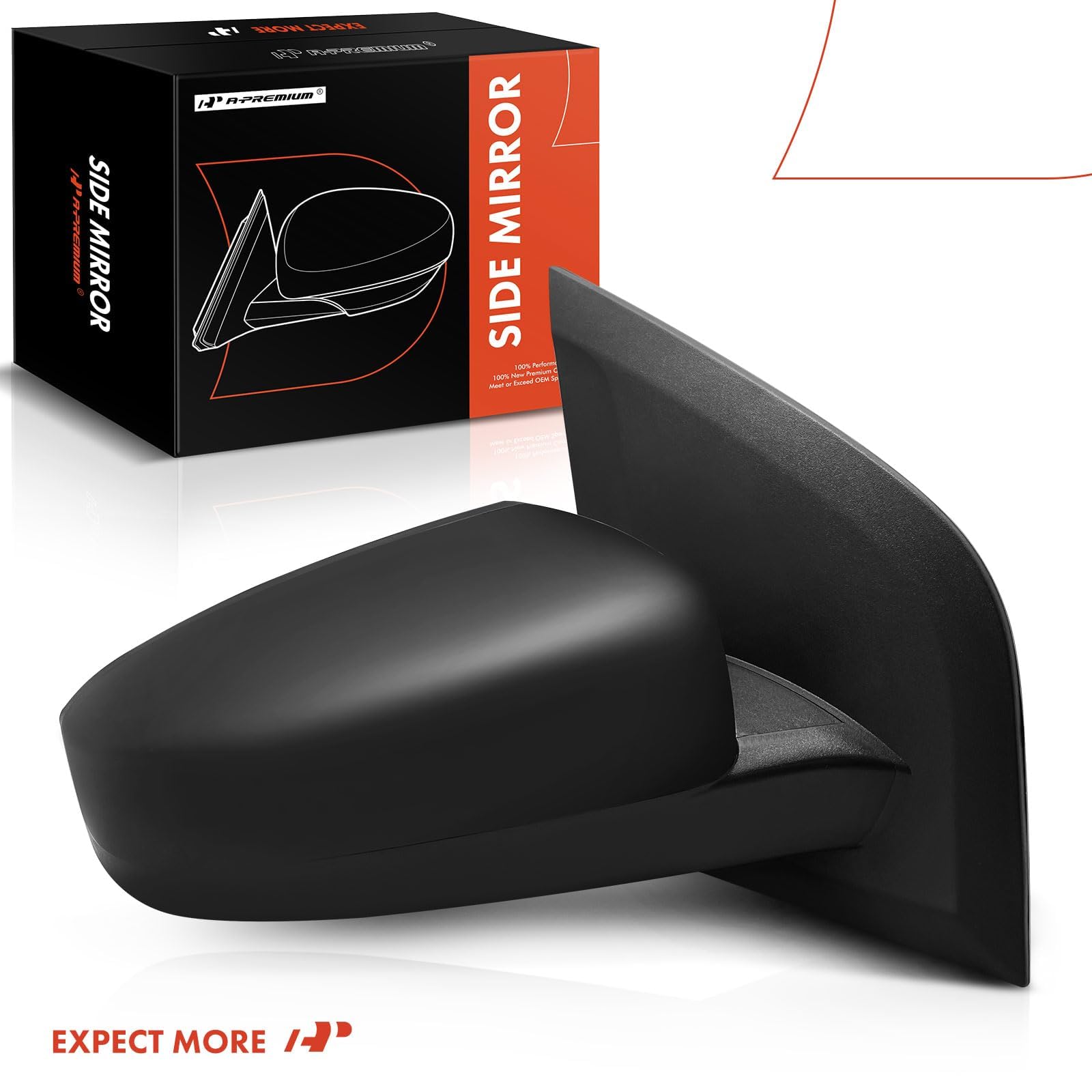 A-Premium exterior mirror assembly backed by a one-year guarantee