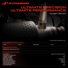 Close-up of A-Premium O2 sensor showing heated element for reliable readings.
