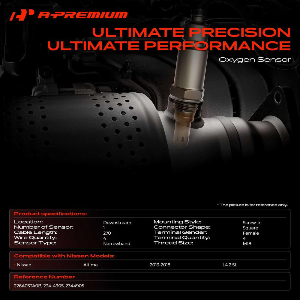 A-Premium O2 sensor downstream for Altima 2014 2.5L installation view