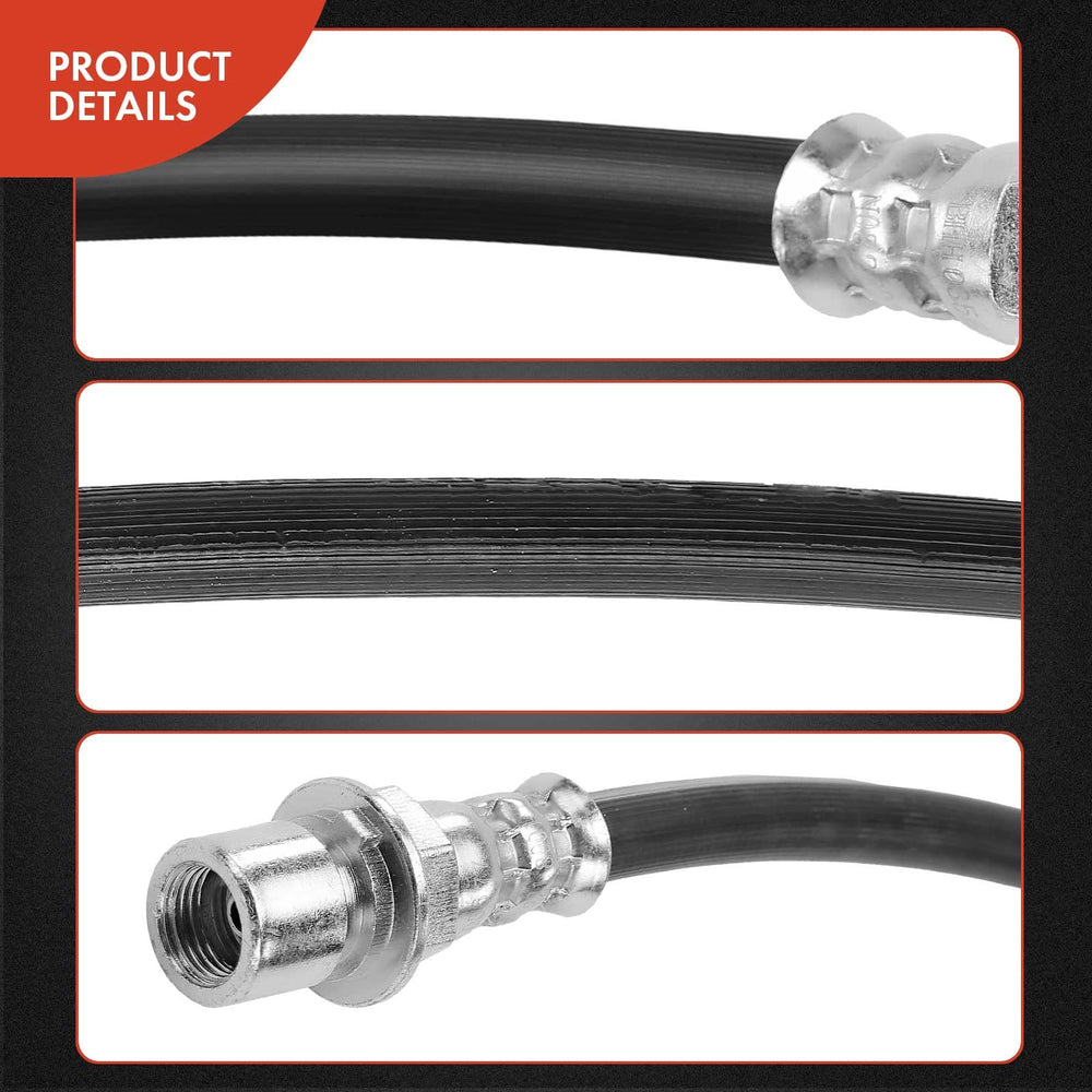 A-Premium OE replacement brake hose fits Silverado and Sierra models.