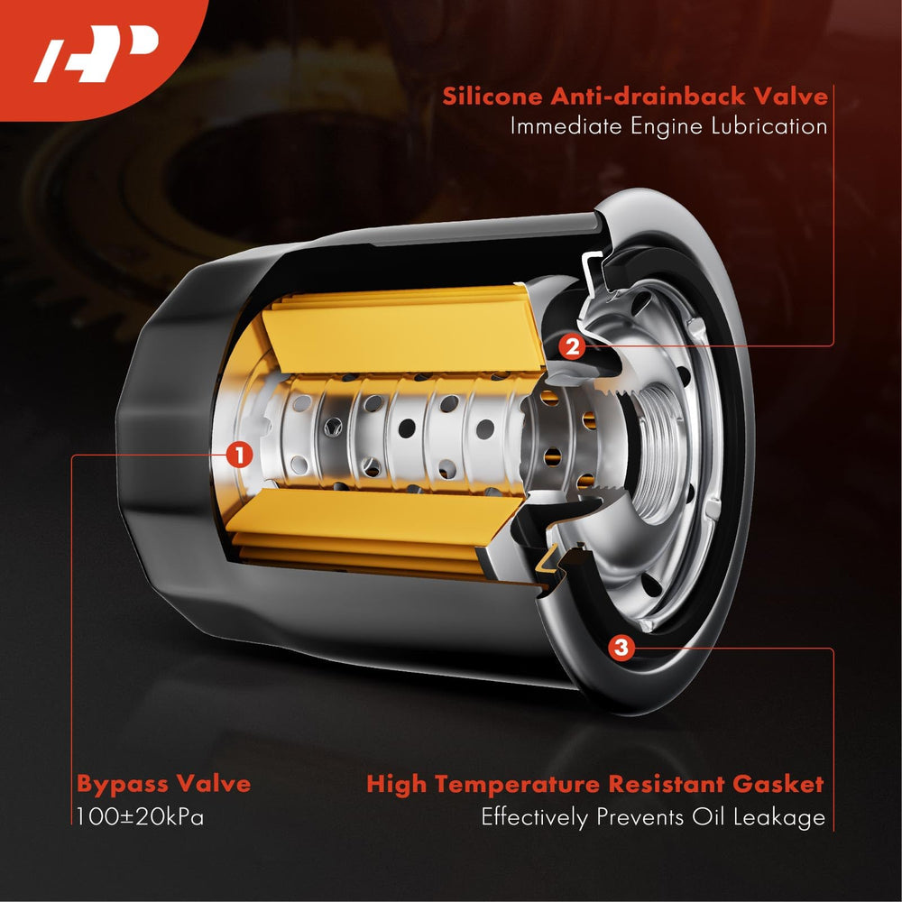 A-Premium oil filter installation view demonstrates easy hand-tight fit.