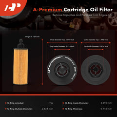 A-Premium oil filter jeep-wrangler-fitment shown for rugged off-road filtration.