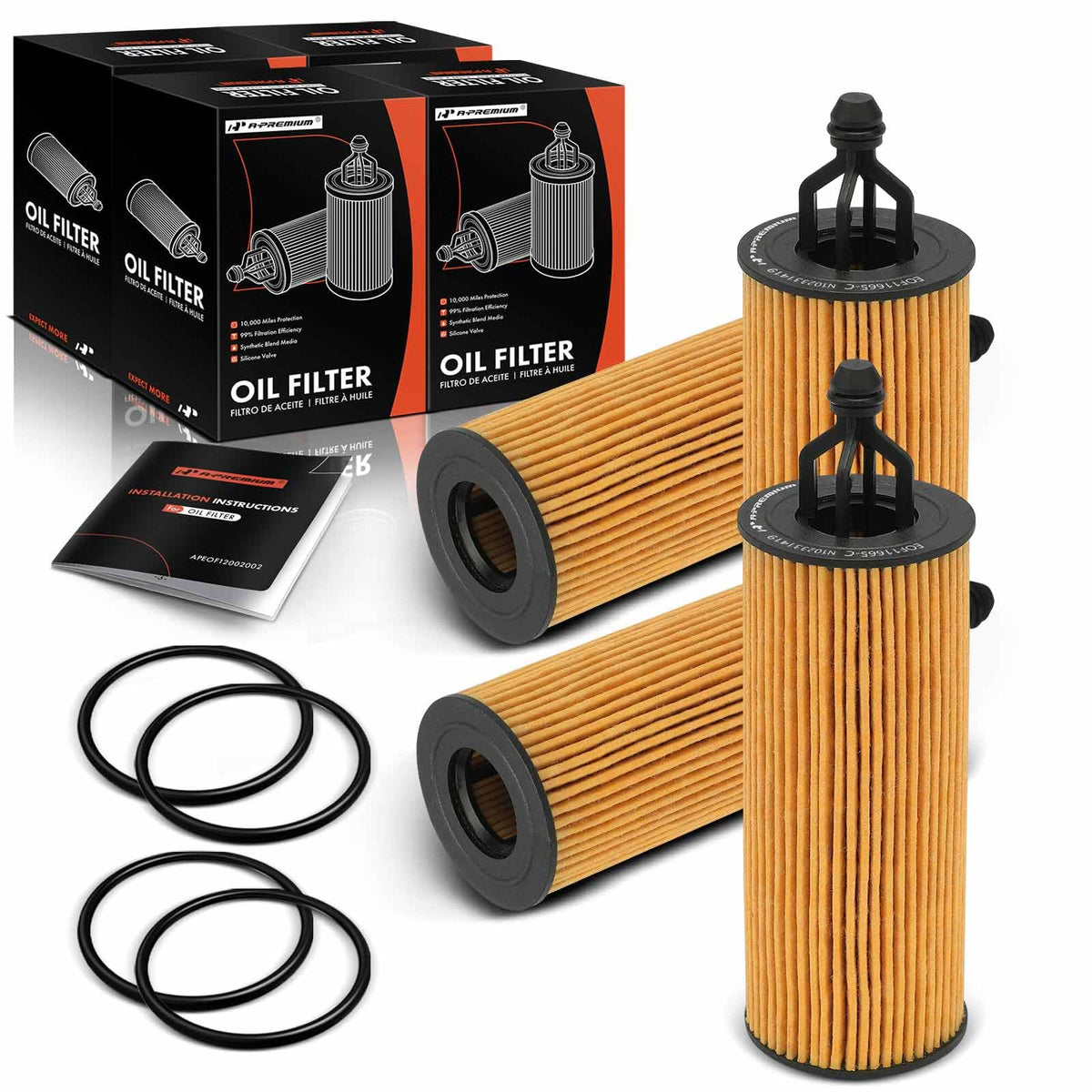 A-Premium oil filter ram-1500-fitment ensures clean oil flow for engine protection.