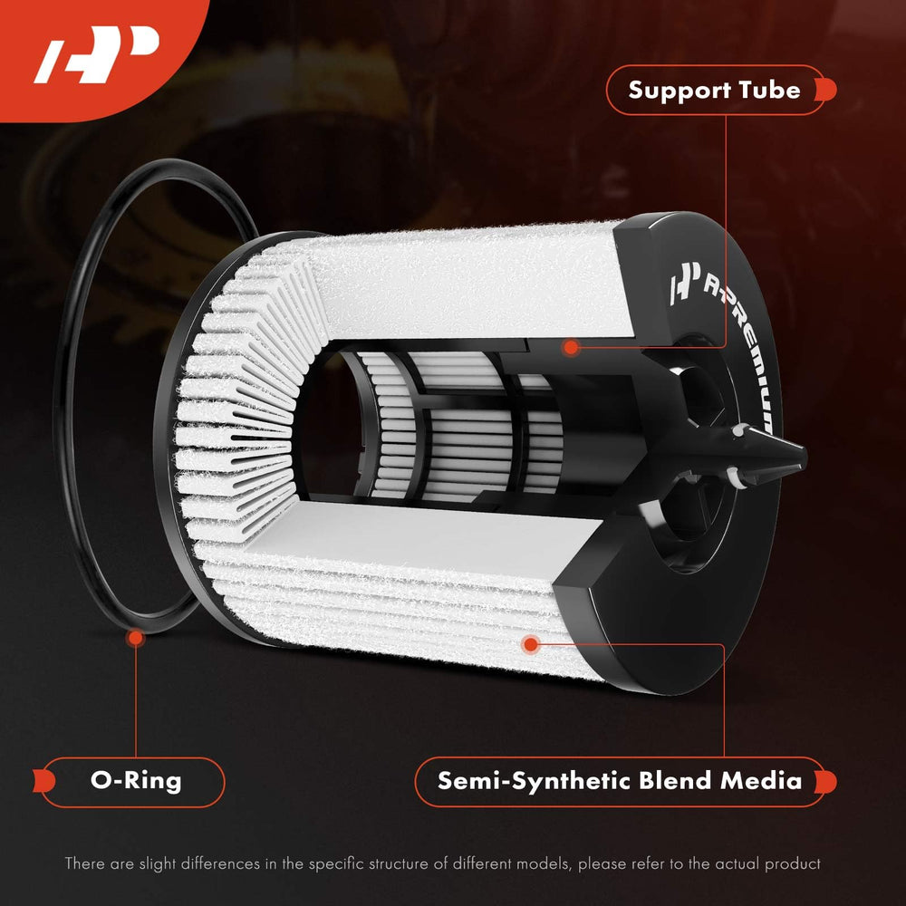 A-Premium oil filter sealing ring detail highlights durable, temperature-resistant sealing performance.