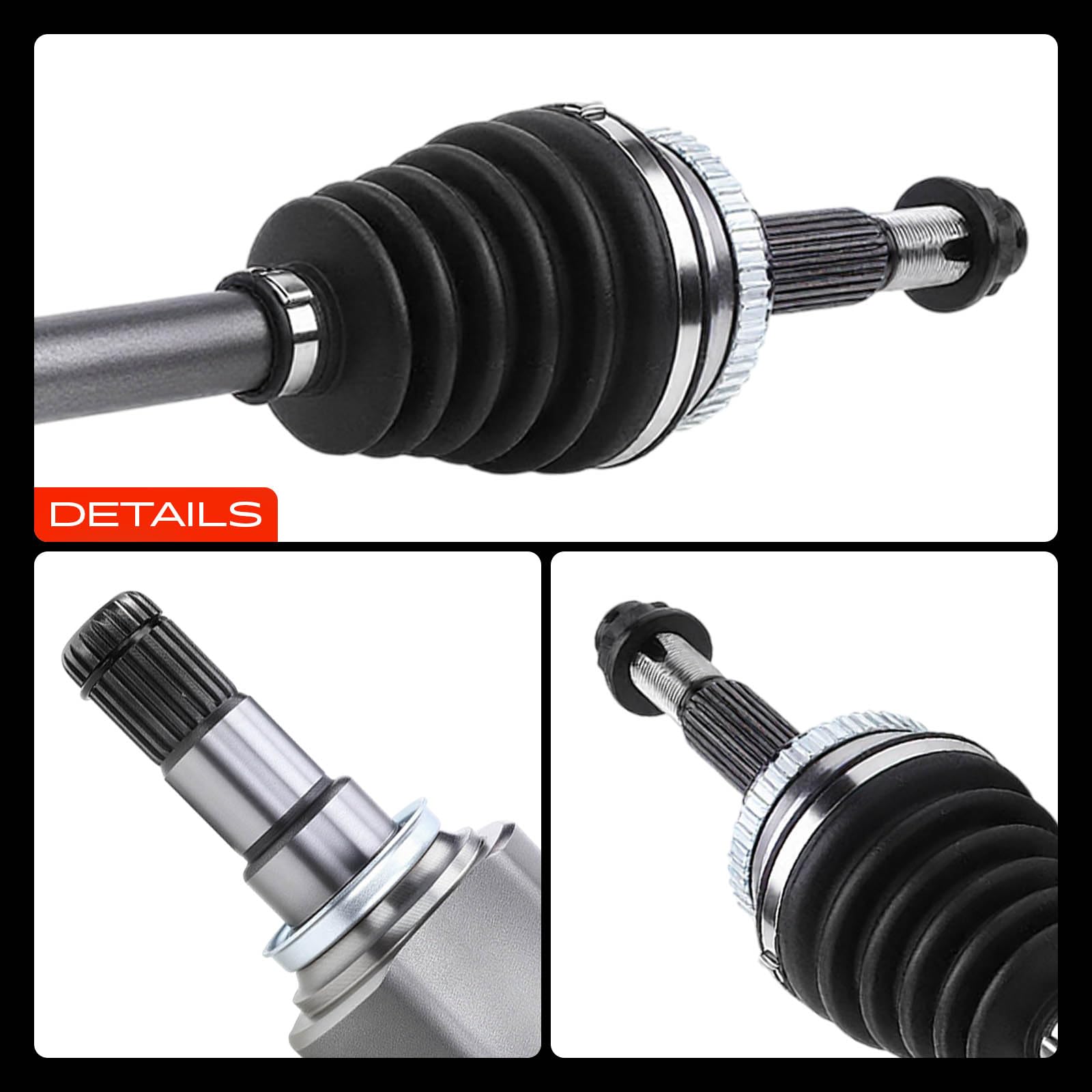 Front-left mounting supports confident steering feel and reliable wheel power delivery.
