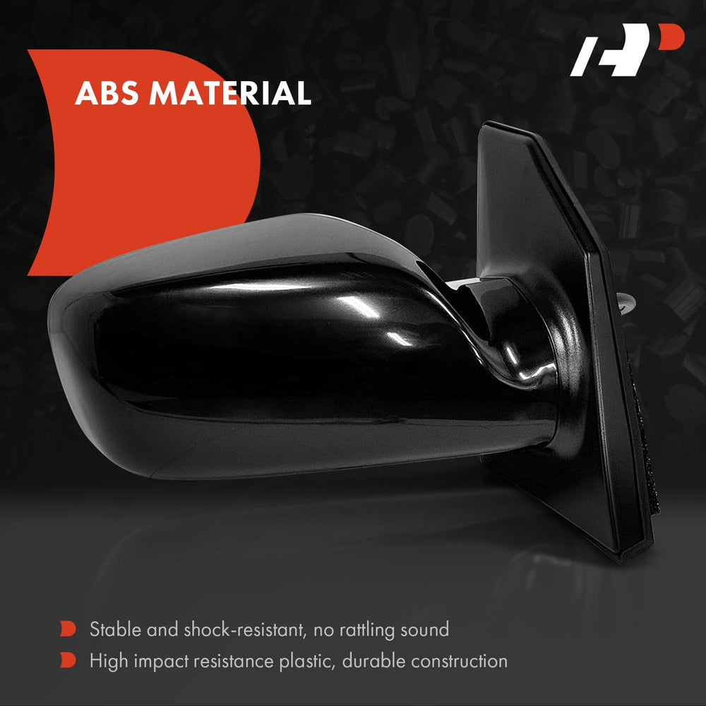 A-Premium outside mirror black finish provides durable exterior and sleek look.
