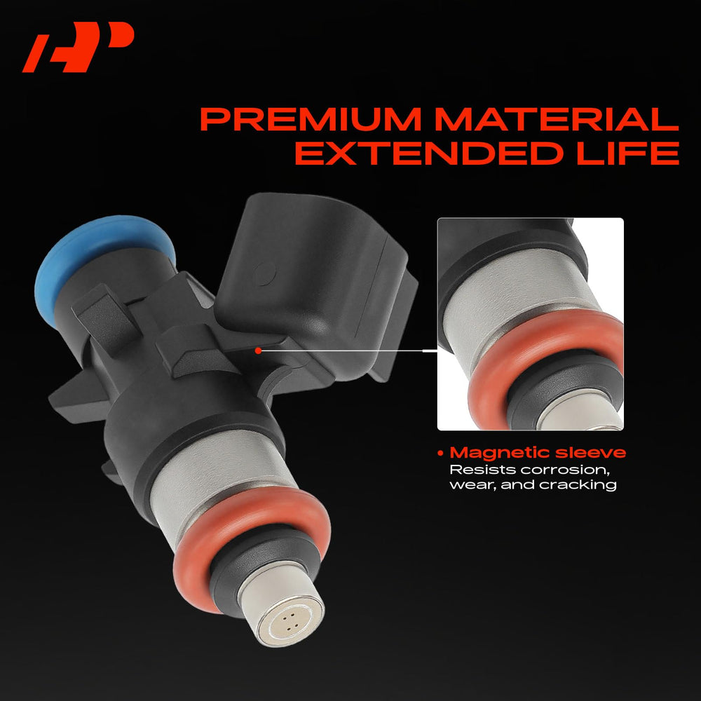A-Premium packaged fuel injectors ready for installation with preinstalled O-rings.