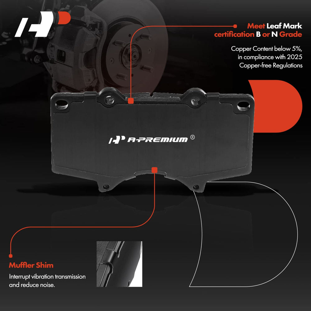 A-Premium pad wear indicator included for proactive maintenance