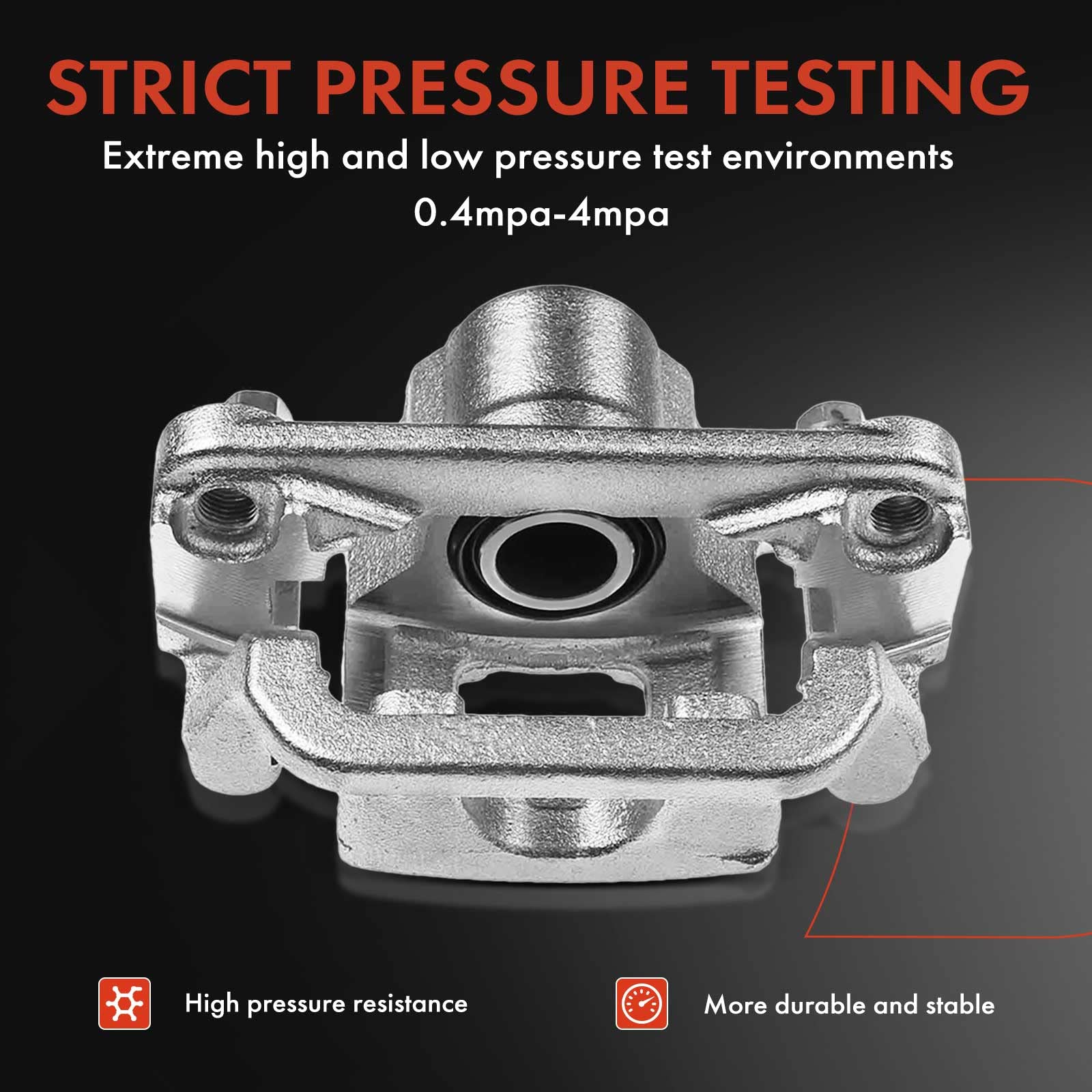 A-Premium phenolic piston inside caliper for heat control