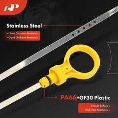 Plastic handle on the A-Premium dipstick provides a secure grip.
